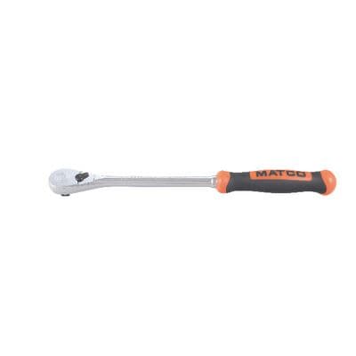 3/8" DRIVE 11-3/4" EIGHTY8 TOOTH FIXED RATCHET WITH ERGO HANDLE - ORANGE