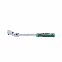 3/8" DRIVE 12-1/2" EIGHTY8 TOOTH LOCKING FLEX HEAD RATCHET WITH ERGO HANDLE - GREEN
