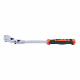 3/8" DRIVE 12-1/2" EIGHTY8 TOOTH LOCKING FLEX HEAD RATCHET WITH ERGO HANDLE - ORANGE