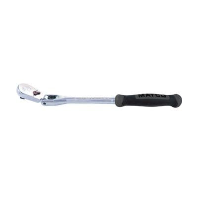 3/8" DRIVE 12-1/2" EIGHTY8 TOOTH LOCKING FLEX HEAD RATCHET WITH ERGO HANDLE - SHADOW GRAY