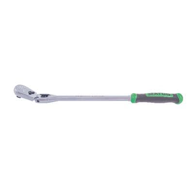 3/8" DRIVE 15-1/2" EIGHTY8 TOOTH LOCKING FLEX RATCHET WITH ERGO HANDLE - GREEN