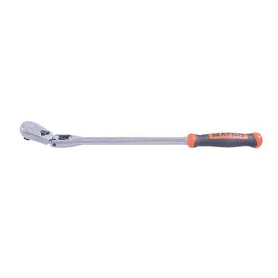 3/8" DRIVE 15-1/2" EIGHTY8 TOOTH LOCKING FLEX RATCHET WITH ERGO HANDLE - ORANGE
