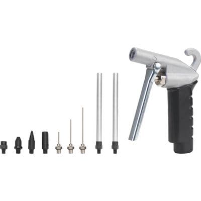 10 PIECE METAL BODY AIR BLOW GUN KIT