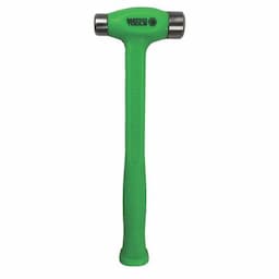 16 OZ. DEAD BLOW STEEL FACE FLAT HAMMER GREEN