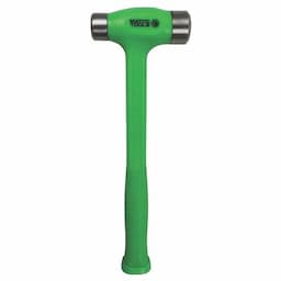 24 OZ. DEAD BLOW STEEL FACE FLAT HAMMER GREEN