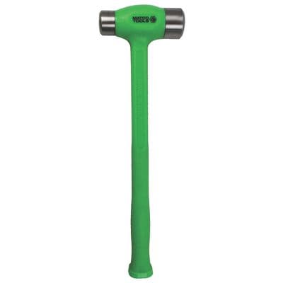 40 OZ. DEAD BLOW STEEL FACE FLAT HAMMER GREEN