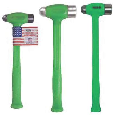KIT OF 3 DEADBLOW STEEL FACE GREEN BALL PEEN HAMMER GREEN BH16DB, BH32DB, BH40DB