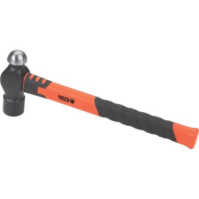 32 OZ BALL PEEN HAMMER WITH FIBERGLASS GRIP HANDLE