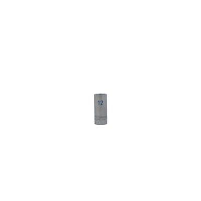 3/8" DRIVE 12MM METRIC 6 POINT MID-LENGTH CHROME SOCKET