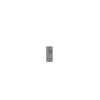 3/8" DRIVE 13MM METRIC 6 POINT MID-LENGTH CHROME SOCKET