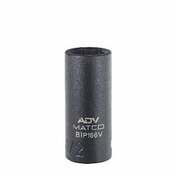 3/8" DRIVE 1/2" SAE 6 POINT MID-LENGTH IMPACT SOCKET