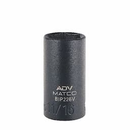 3/8" DRIVE 11/16" SAE 6 POINT MID-LENGTH IMPACT SOCKET