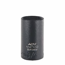3/8" DRIVE 3/4" SAE 6 POINT MID-LENGTH IMPACT SOCKET