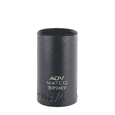 3/8" DRIVE 3/4" SAE 6 POINT MID-LENGTH IMPACT SOCKET