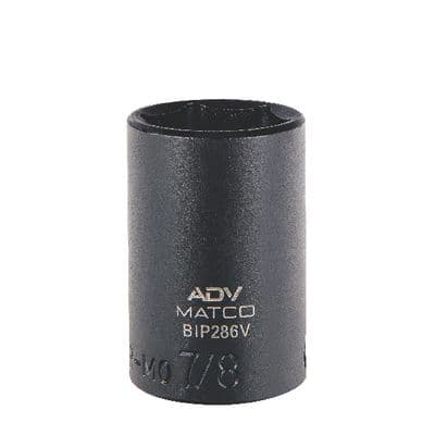 3/8" DRIVE 7/8" SAE 6 POINT MID-LENGTH IMPACT SOCKET