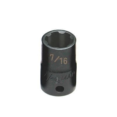 3/8" DRIVE 7/16" SAE 6 POINT PRO NON-SLIP IMPACT SOCKET