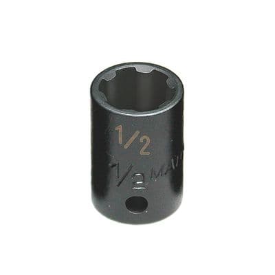 3/8" DRIVE 1/2" SAE 6 POINT PRO NON-SLIP IMPACT SOCKET