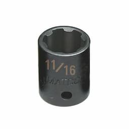 3/8" DRIVE 11/16" SAE 6 POINT PRO NON-SLIP IMPACT SOCKET