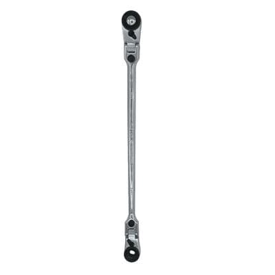 10'' DOUBLE LOCKING FLEX HEAD RATCHET - 1/4'' HEX x 1/4'' SQUARE DRIVE