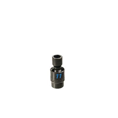 3/8" DRIVE 11MM 6 POINT TORQUE FORCE UNIVERSAL IMPACT SOCKET
