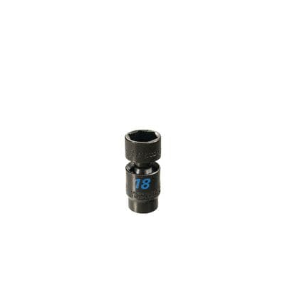 3/8" DRIVE 18MM 6 POINT TORQUE FORCE UNIVERSAL IMPACT SOCKET