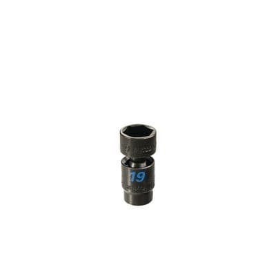 3/8" DRIVE 19MM 6 POINT TORQUE FORCE UNIVERSAL IMPACT SOCKET