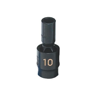 3/8" DRIVE 10MM METRIC 6 POINT MID-LENGTH UNIVERSAL IMPACT SOCKET