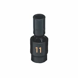 3/8" DRIVE 11MM METRIC 6 POINT MID-LENGTH UNIVERSAL IMPACT SOCKET