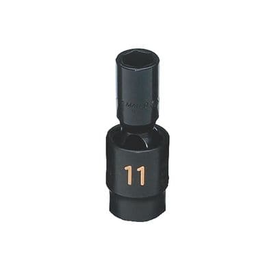 3/8" DRIVE 11MM METRIC 6 POINT MID-LENGTH UNIVERSAL IMPACT SOCKET