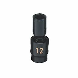 3/8" DRIVE 12MM METRIC 6 POINT MID-LENGTH UNIVERSAL IMPACT SOCKET