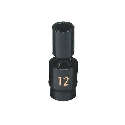 3/8" DRIVE 12MM METRIC 6 POINT MID-LENGTH UNIVERSAL IMPACT SOCKET