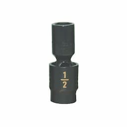 3/8" DRIVE 1/2" SAE 6 POINT MID-LENGTH UNIVERSAL IMPACT SOCKET