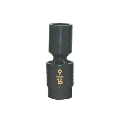 3/8" DRIVE 9/16" SAE 6 POINT MID-LENGTH UNIVERSAL IMPACT SOCKET