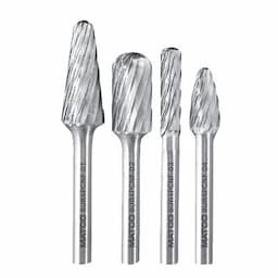 NON-FERROUS BURR SET, 4 PIECE