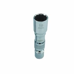 3/8" DRIVE 18MM METRIC 12 POINT MAGNETIC THIN WALL UNIVERSAL JOINT SPARK PLUG SOCKET