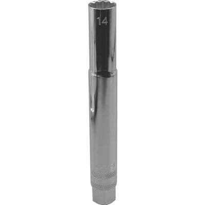 3/8" DRIVE 14mm METRIC 12 POINT 5¿" LONG MAGNETIC SPARK PLUG SOCKET