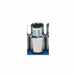 1/2" DRIVE 13MM METRIC 6 POINT CHROME SOCKET