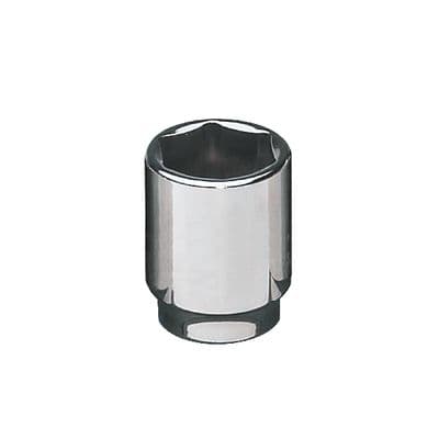 1/2" DRIVE 21MM METRIC 6 POINT CHROME SOCKET