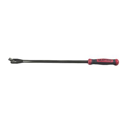 1/2" DRIVE 24" LONG BLACK CHROME BREAKER BAR - RED