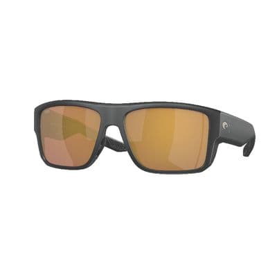 COSTA TAXMAN BLACK FRAME WITH MIRRORED POLARIZED LENSES