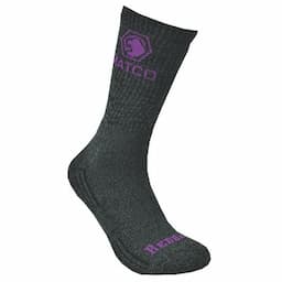 WOMEN'S REDBACK MATCO HEATHER WITH PURPLE CREW SOCKS - 6 PAIRS