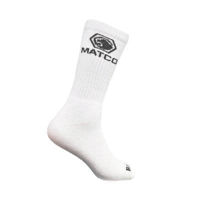 MEN'S REDBACK MATCO BAMBOO CREW SOCKS, WHITE - 6 PAIRS
