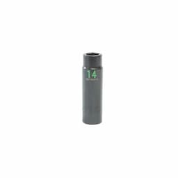 1/2" DRIVE 14MM METRIC 6 POINT DEEP IMPACT SOCKET - GREEN