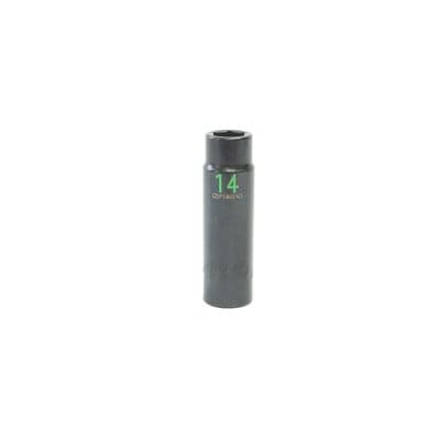 1/2" DRIVE 14MM METRIC 6 POINT DEEP IMPACT SOCKET - GREEN