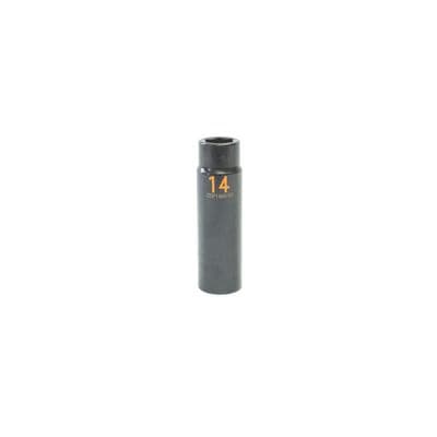1/2" DRIVE 14MM METRIC 6 POINT DEEP IMPACT SOCKET - ORANGE