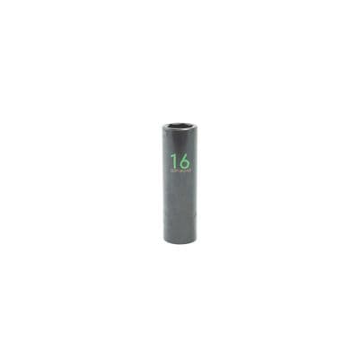 1/2" DRIVE 16MM METRIC 6 POINT DEEP IMPACT SOCKET - GREEN