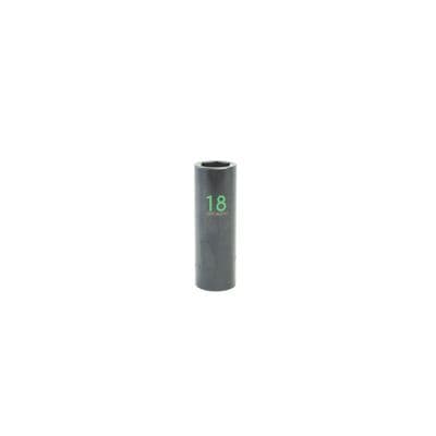 1/2" DRIVE 18MM METRIC 6 POINT DEEP IMPACT SOCKET - GREEN