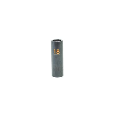 1/2" DRIVE 18MM METRIC 6 POINT DEEP IMPACT SOCKET - ORANGE