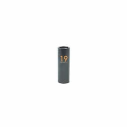 1/2" DRIVE 19MM METRIC 6 POINT DEEP IMPACT SOCKET - ORANGE