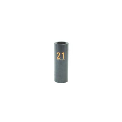 1/2" DRIVE 21MM METRIC 6 POINT DEEP IMPACT SOCKET - ORANGE
